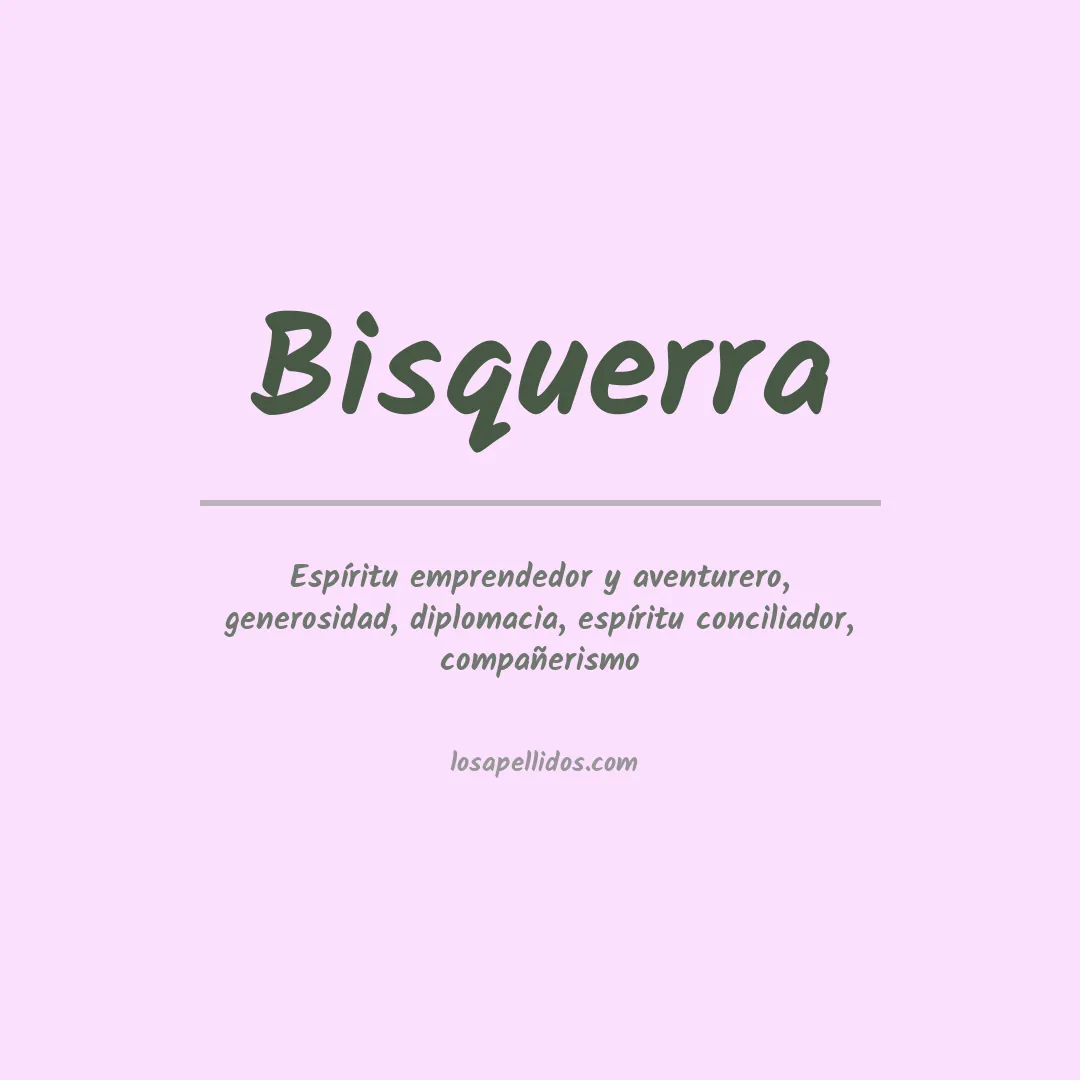 Apellido Bisquerra