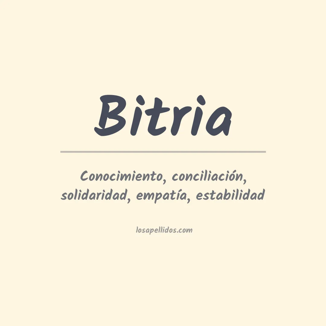 Apellido Bitria