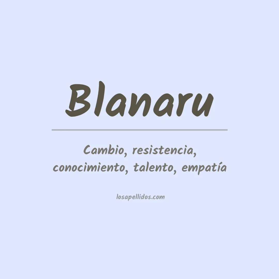 Apellido Blanaru