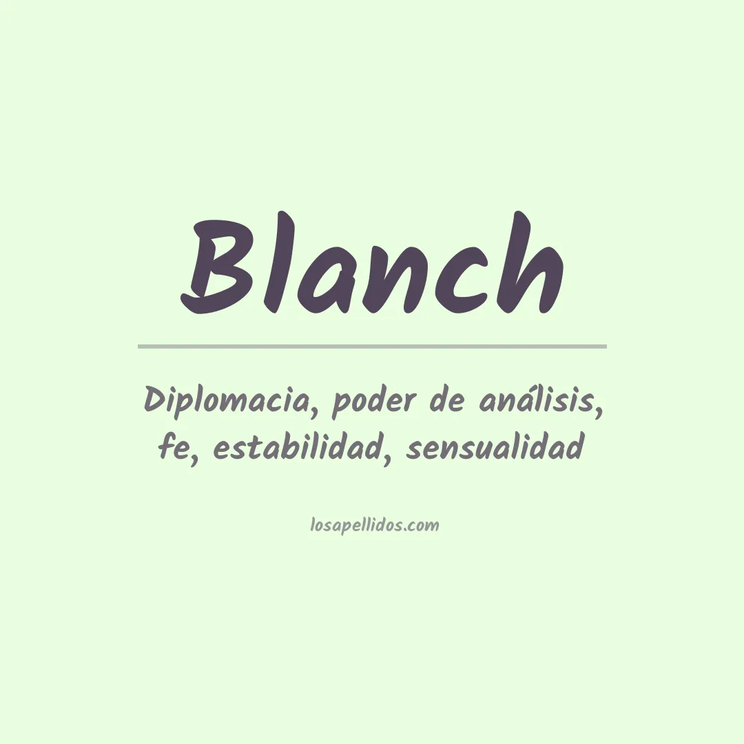 Apellido Blanch