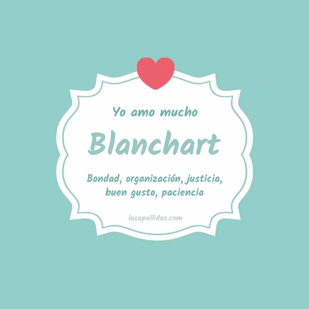 Yo amo mucho Blanchart