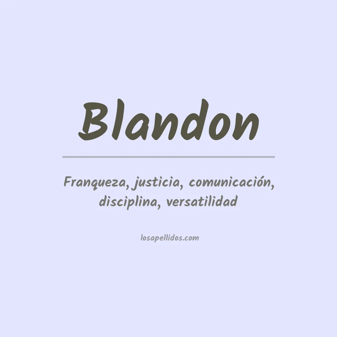 Apellido Blandón