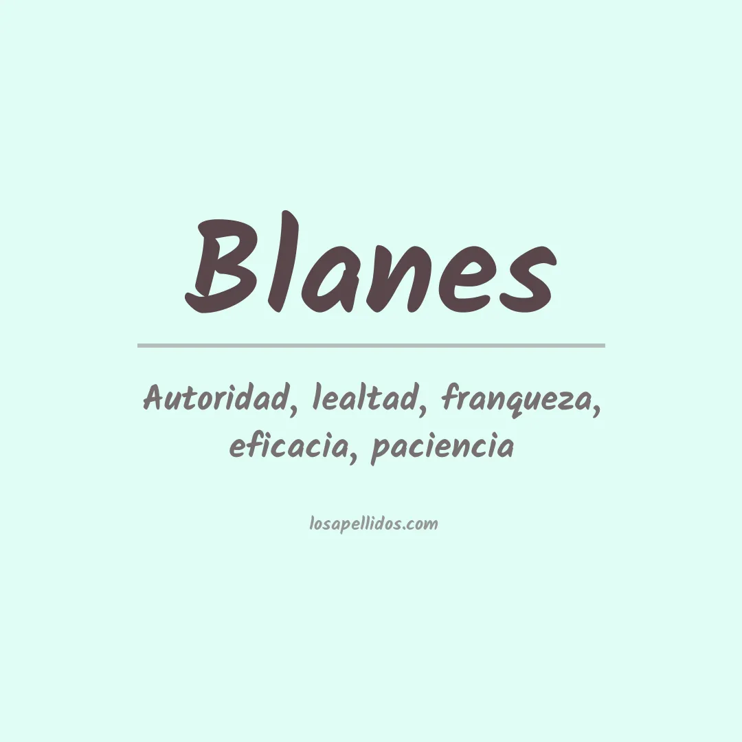 Apellido Blanes