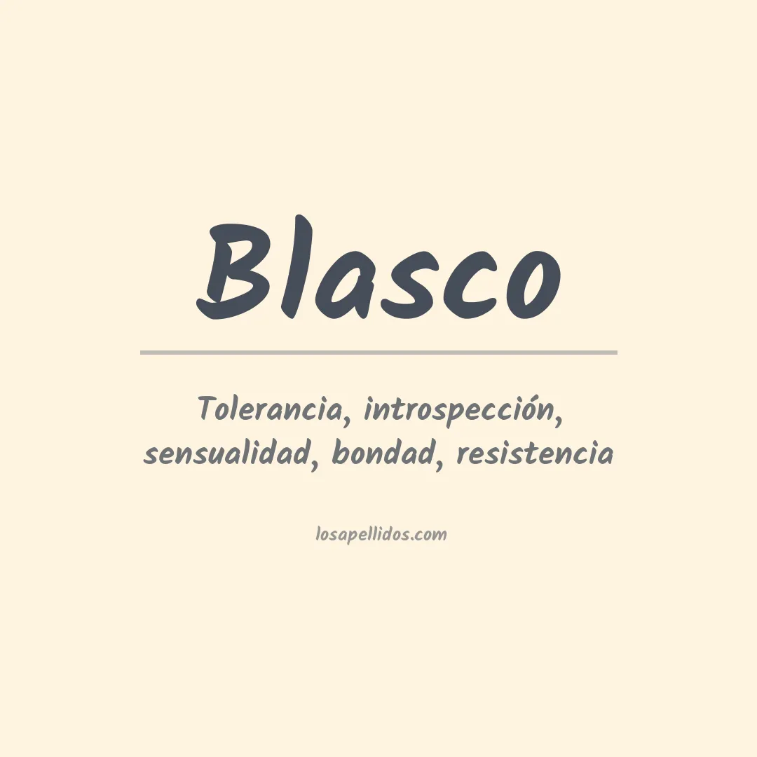 Apellido Blasco