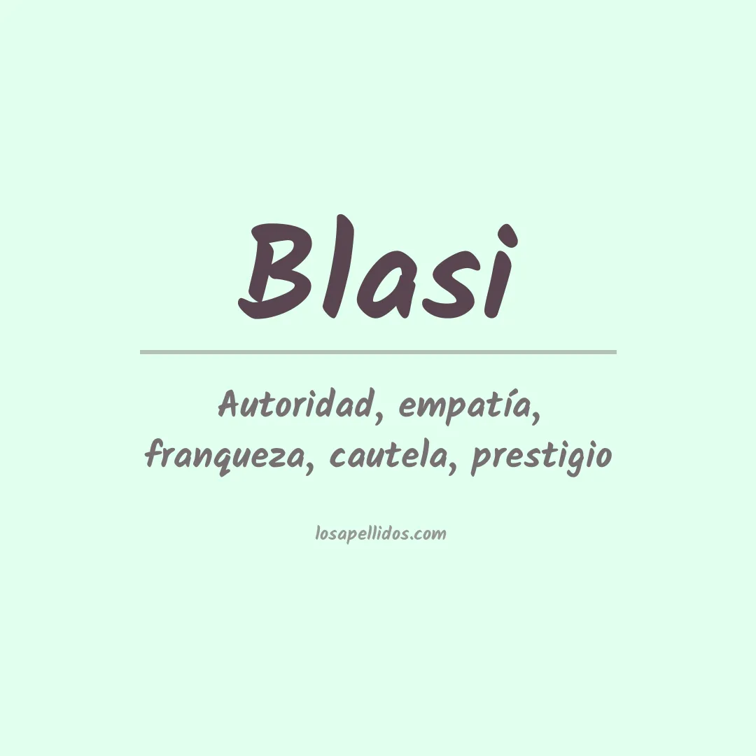 Apellido Blasi