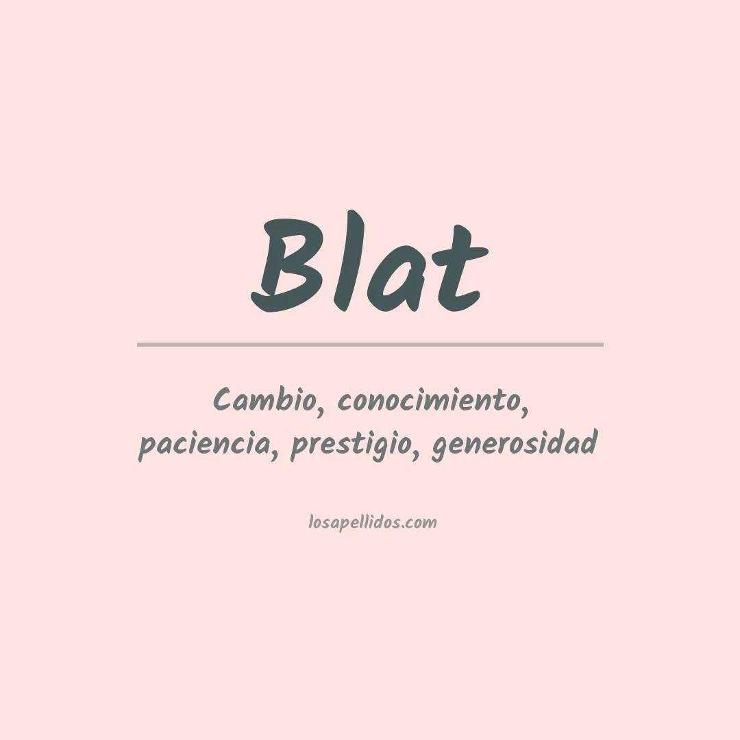 Apellido Blat