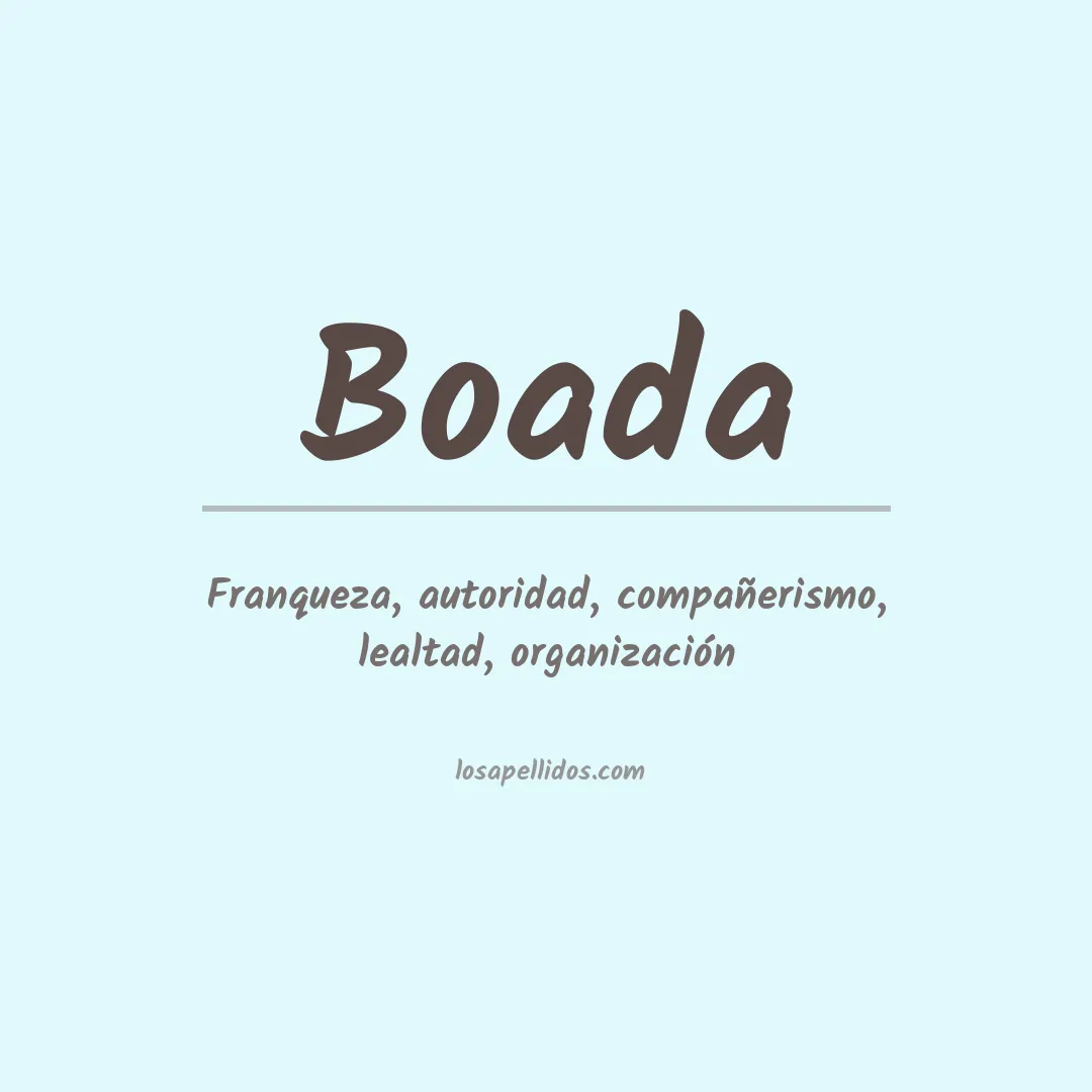 Apellido Boada