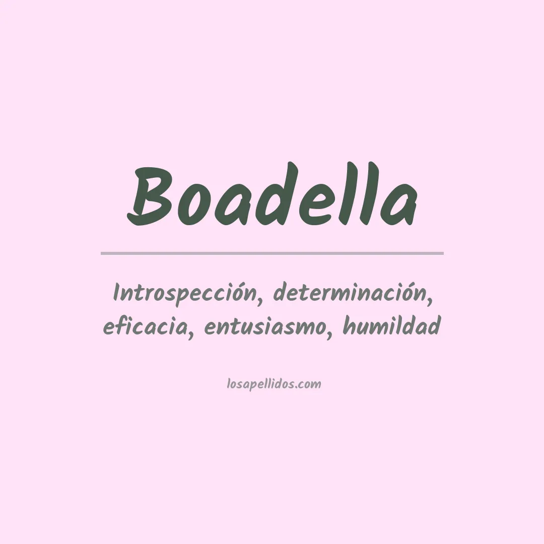 Apellido Boadella