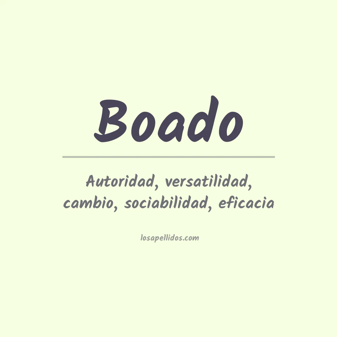 Apellido Boado