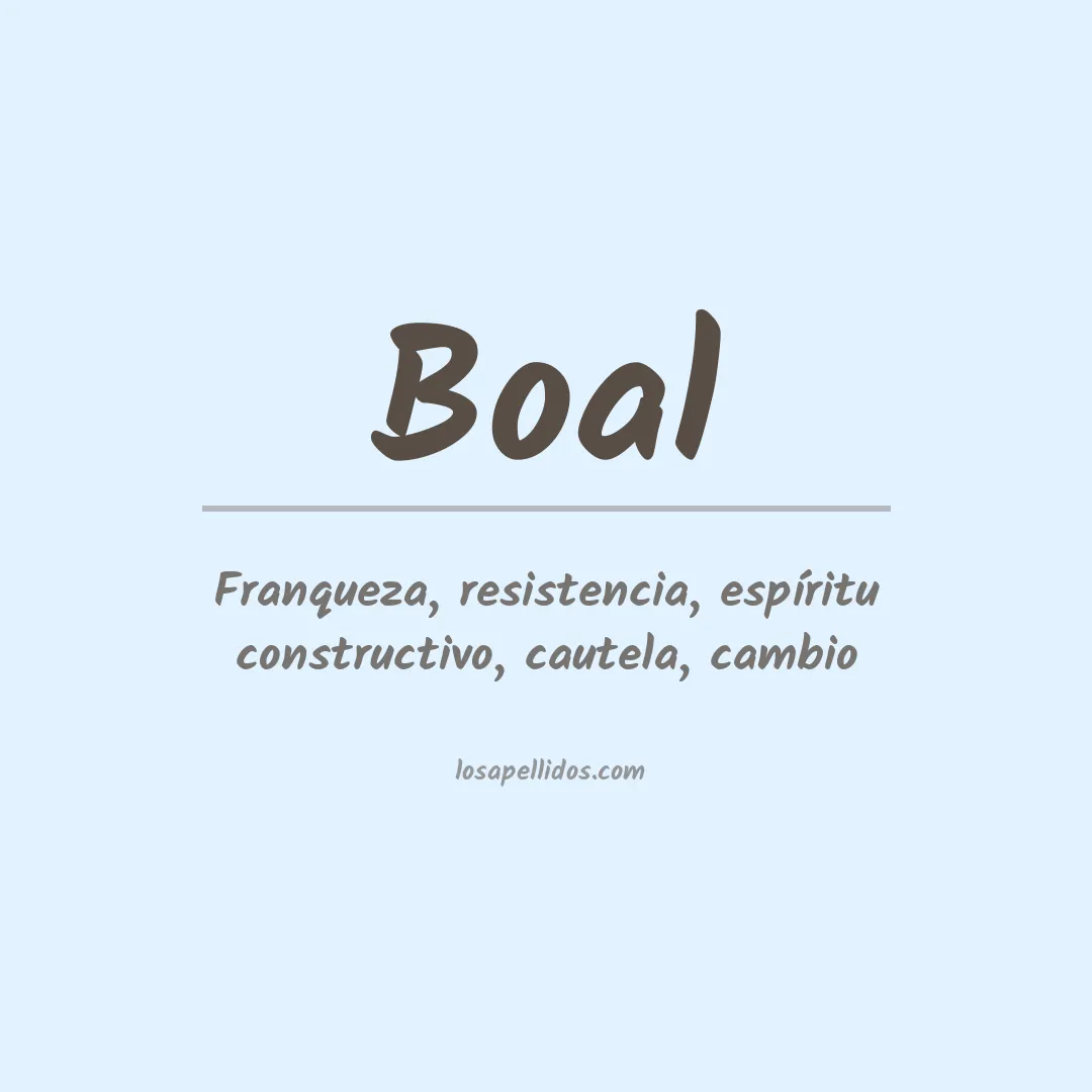 Apellido Boal