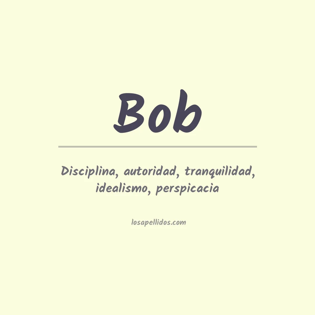 Apellido Bob
