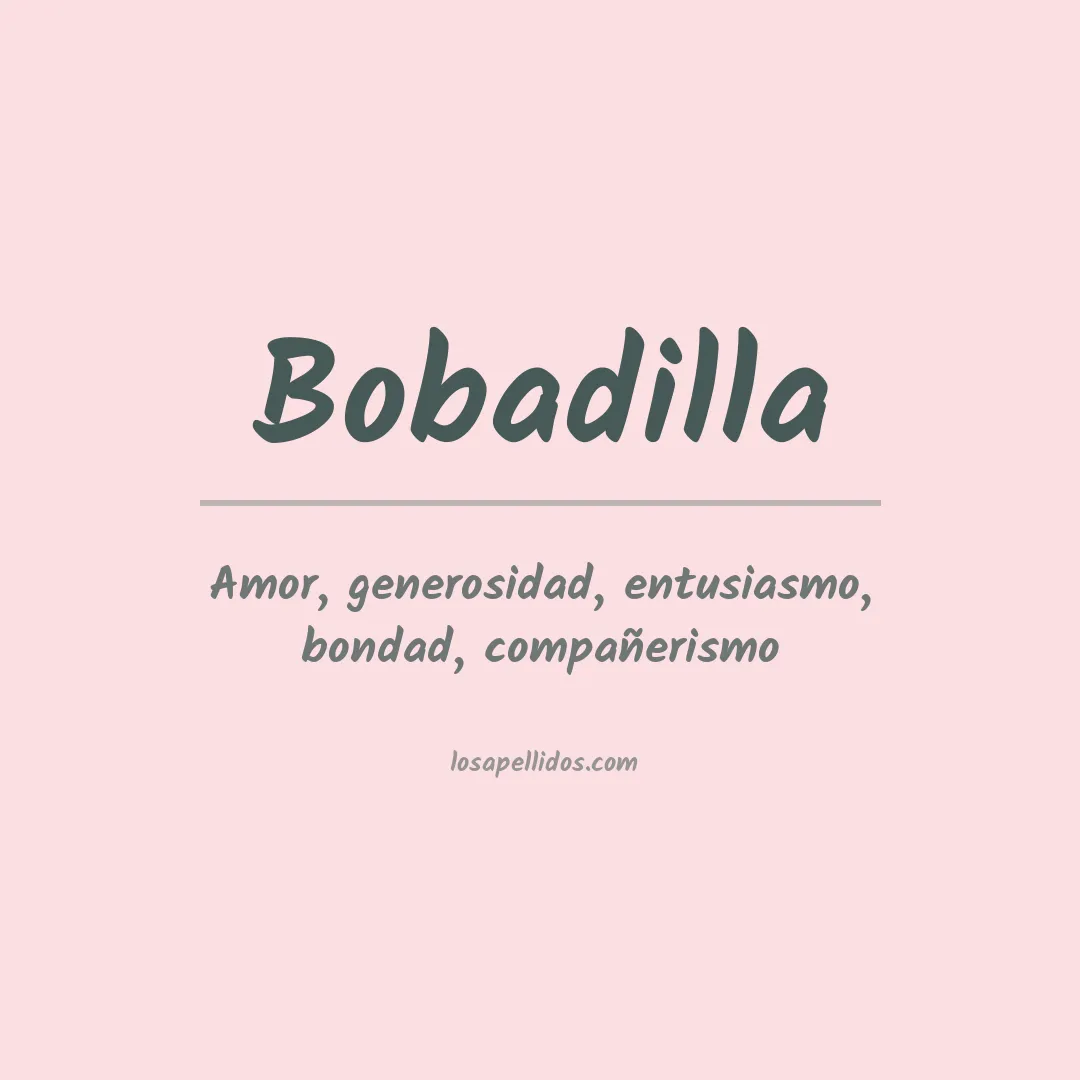 Apellido Bobadilla