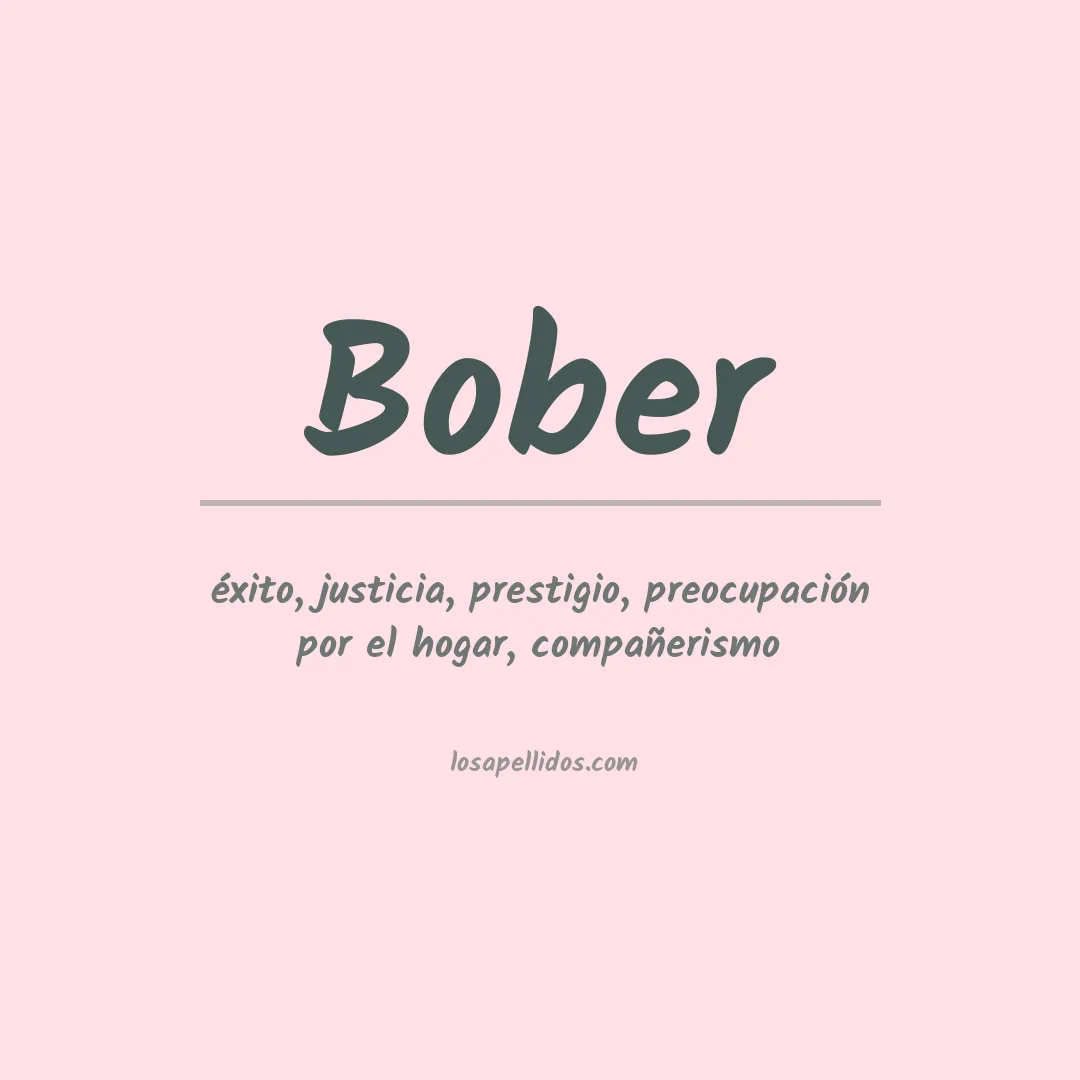 Apellido Bober