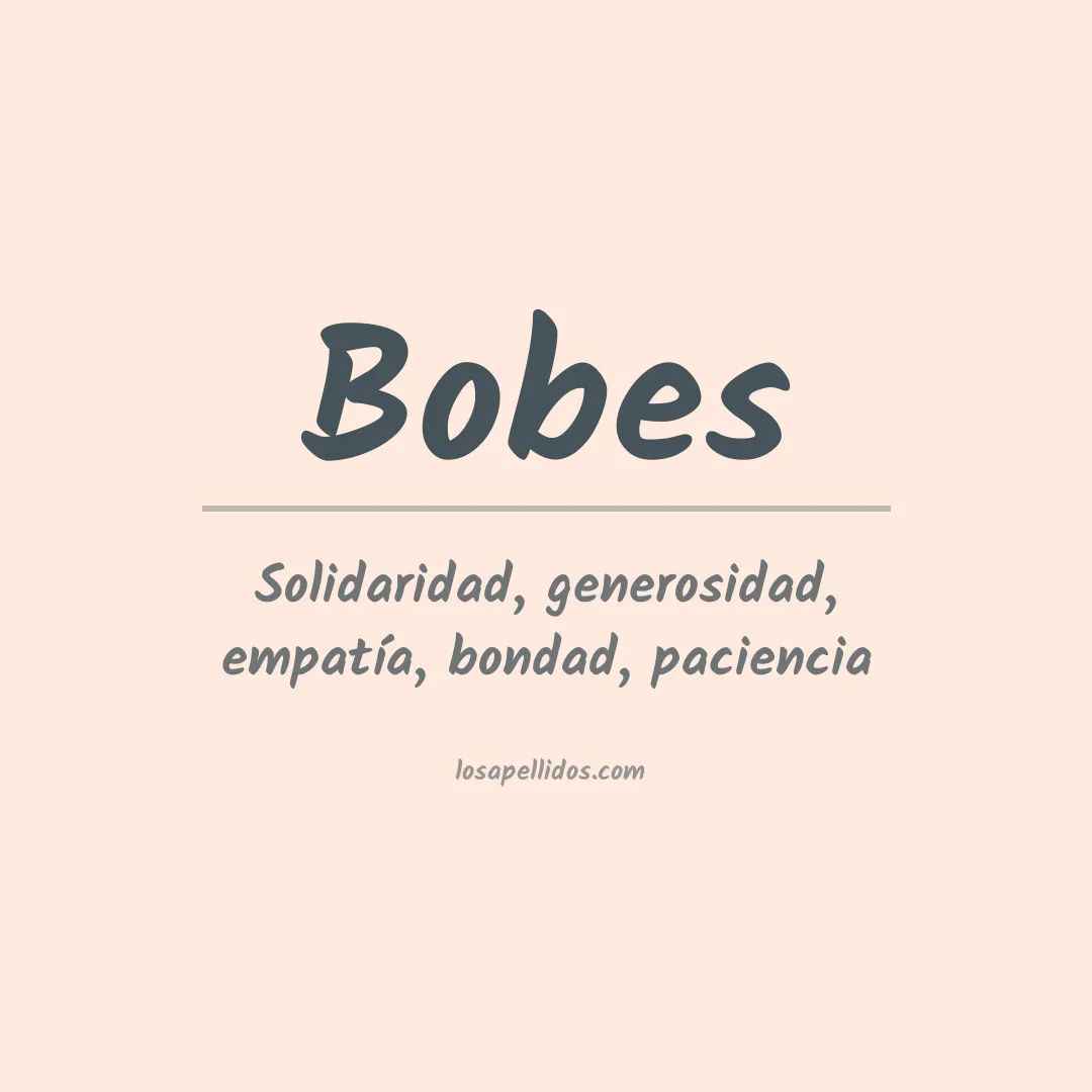 Apellido Bobes