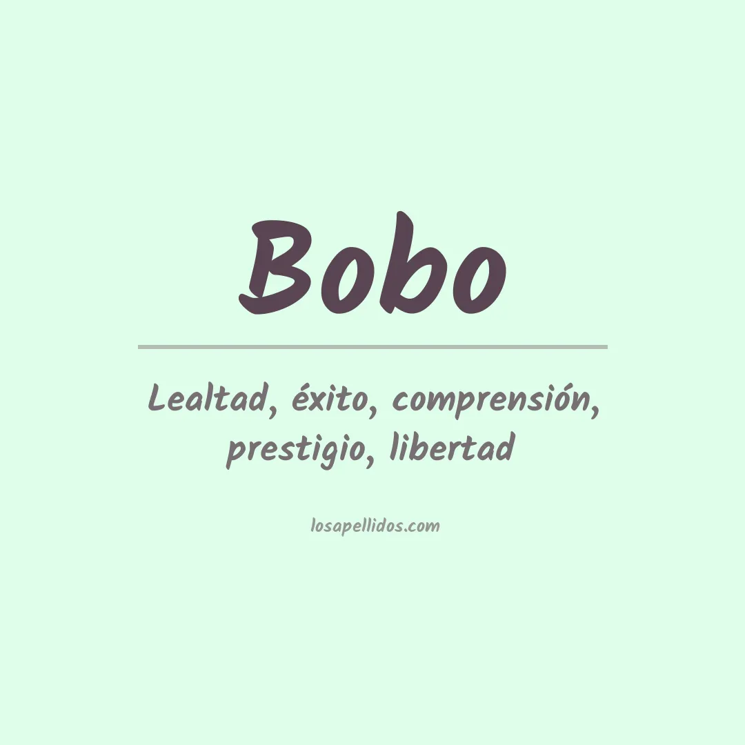 Apellido Bobo
