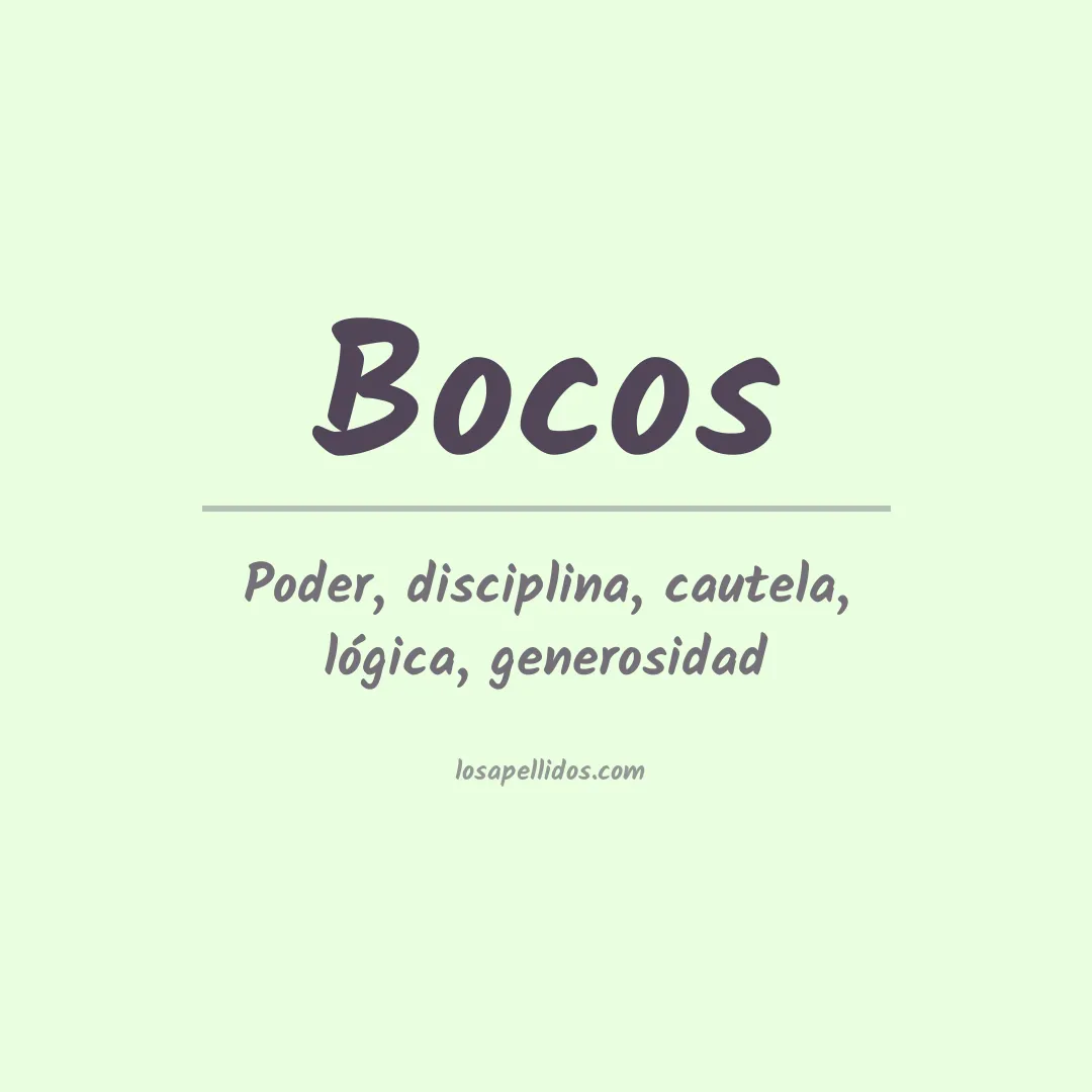Apellido Bocos