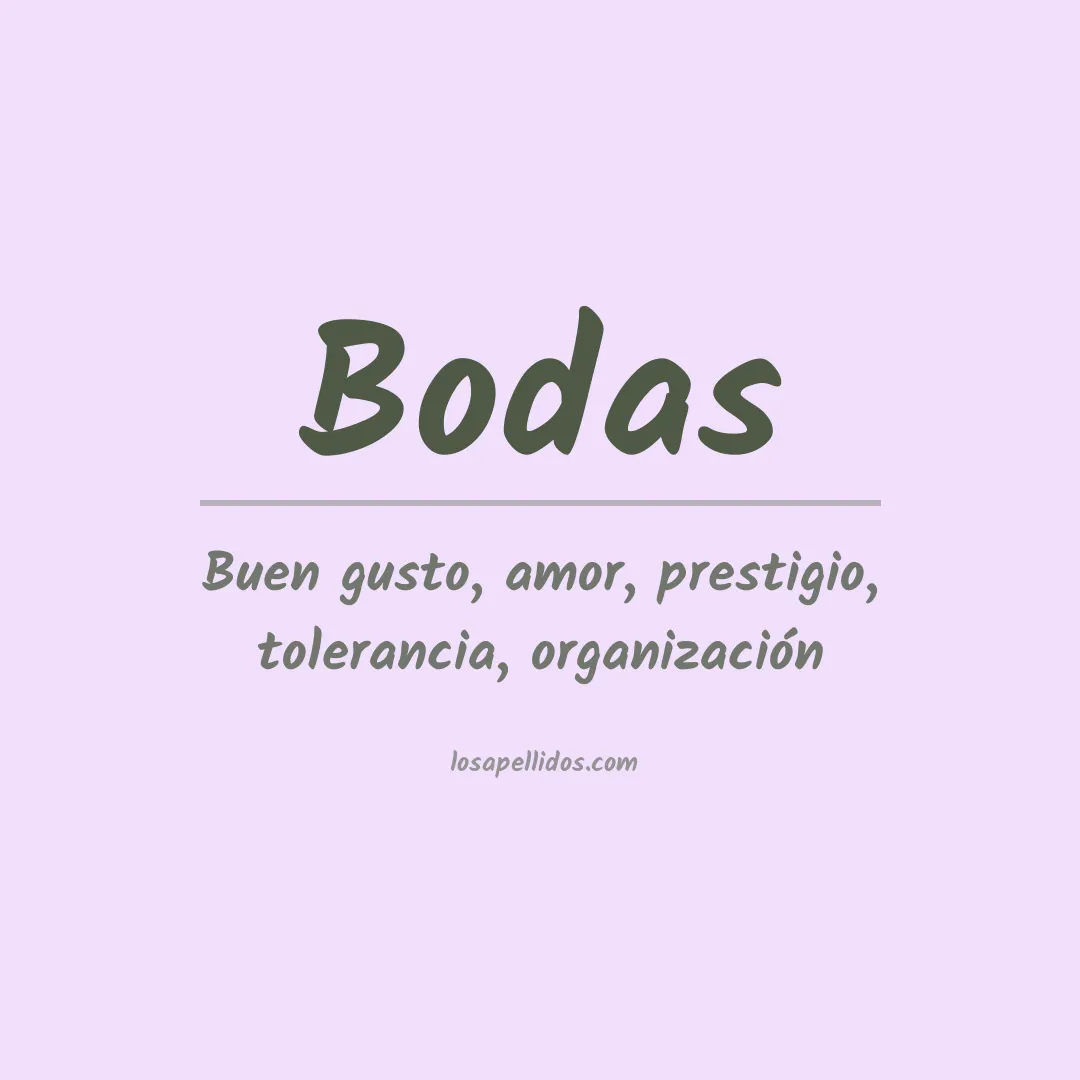 Apellido Bodas