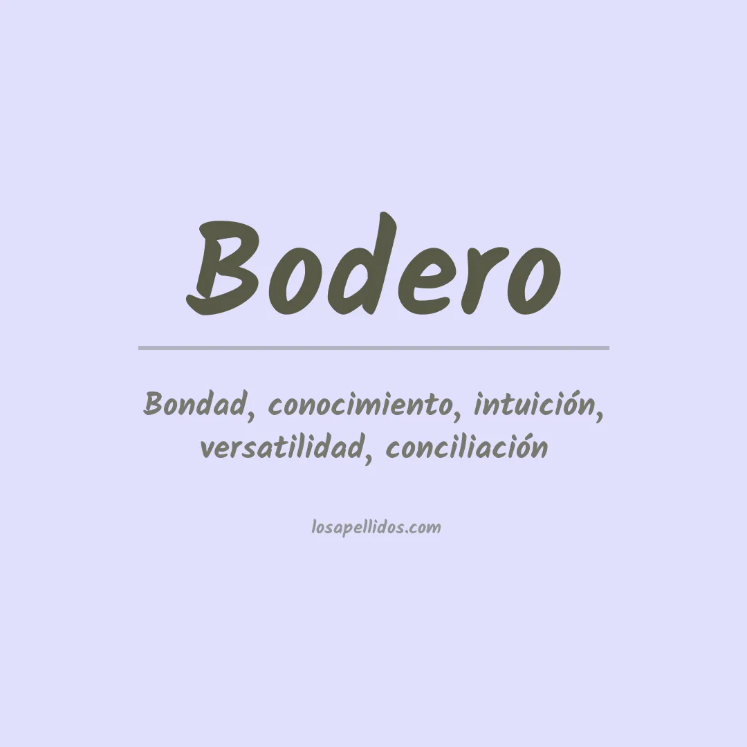 Apellido Bodero
