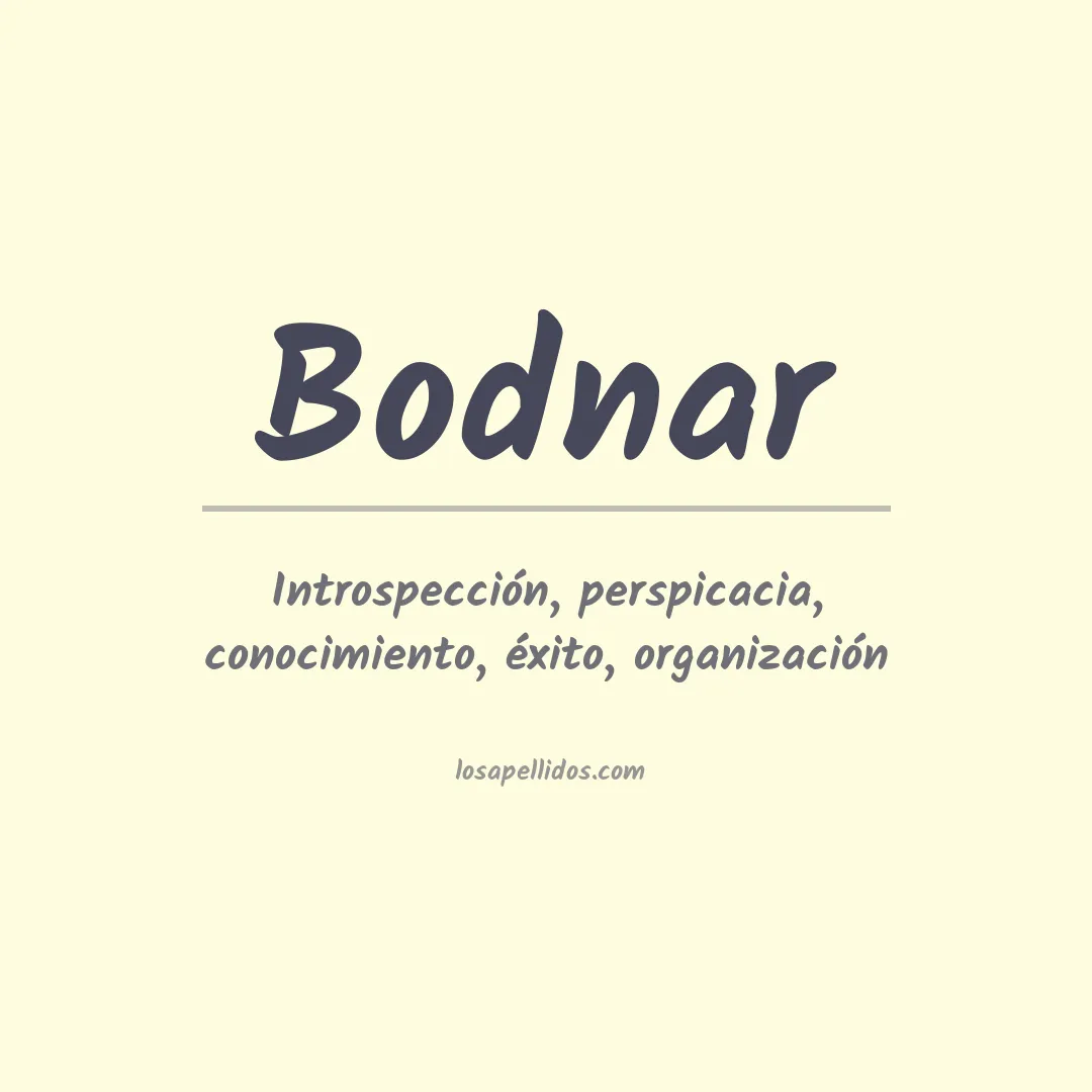 Apellido Bodnar