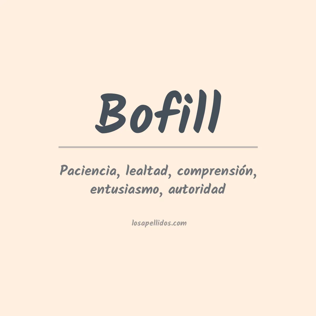Apellido Bofill