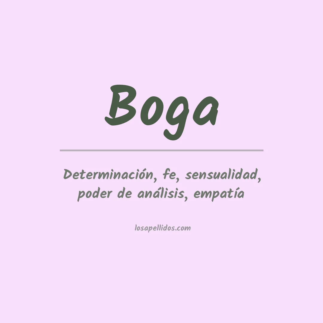 Apellido Boga