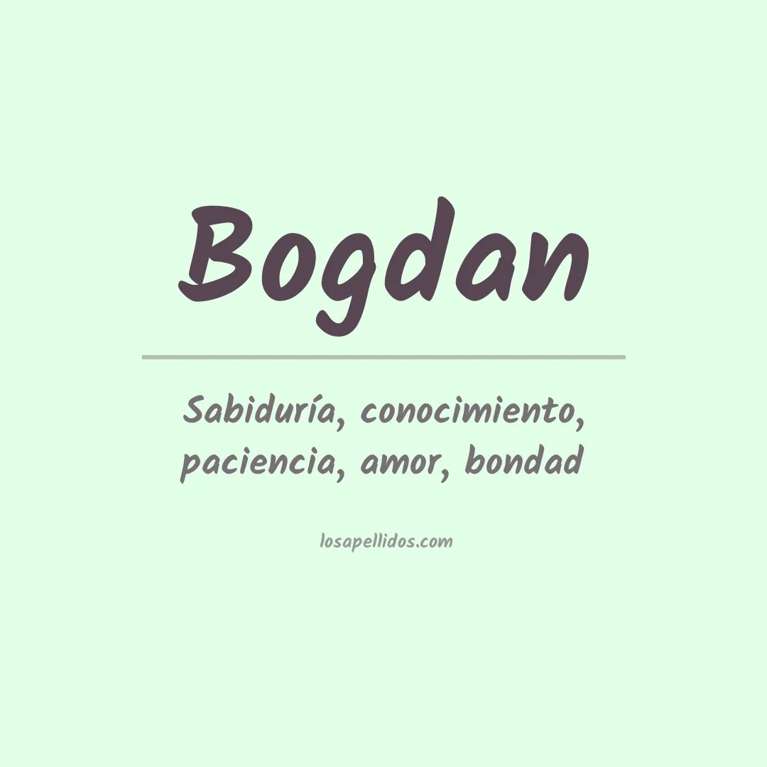 Apellido Bogdan