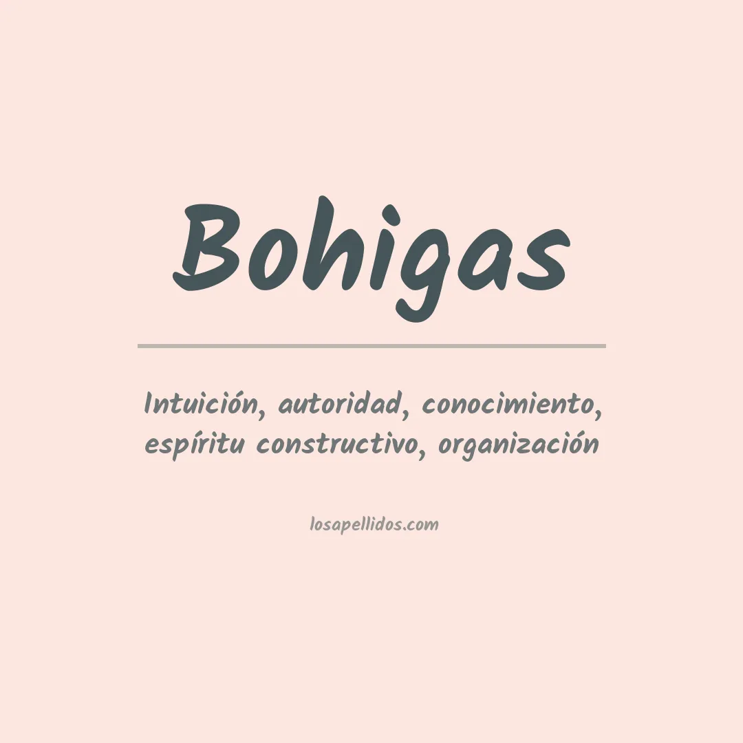 Apellido Bohigas