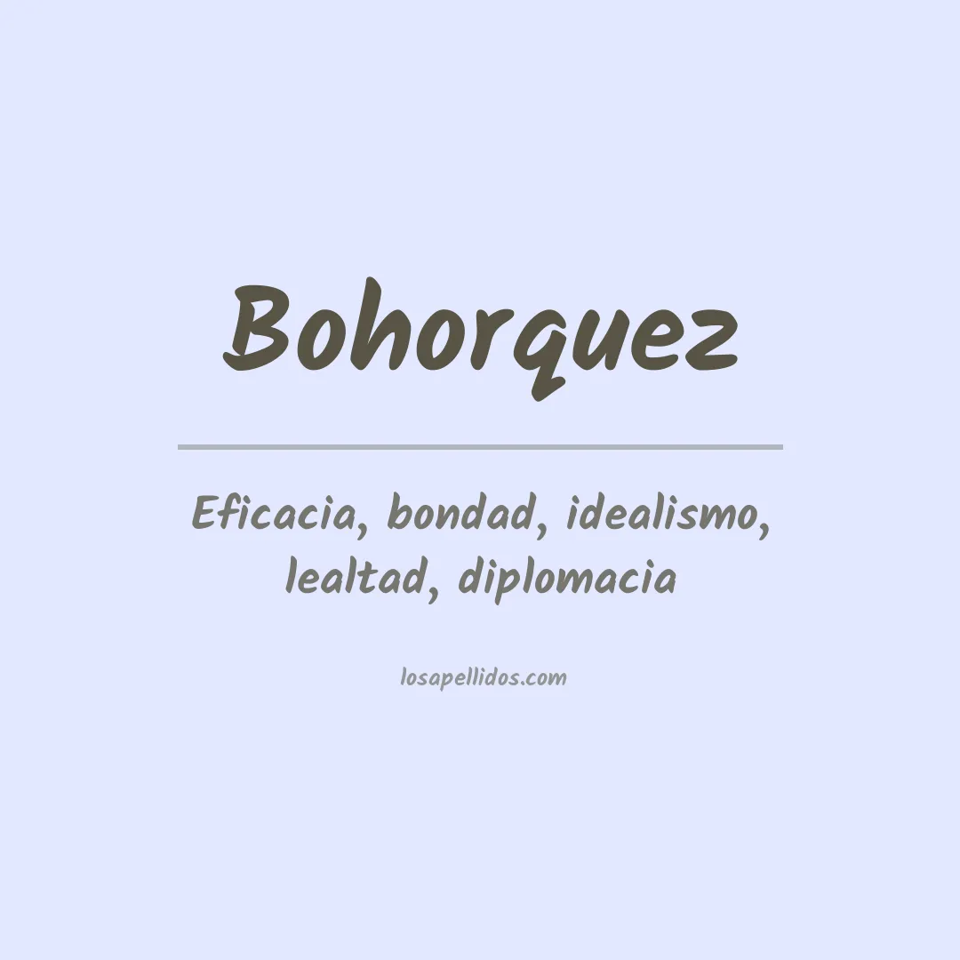 Apellido Bohórquez