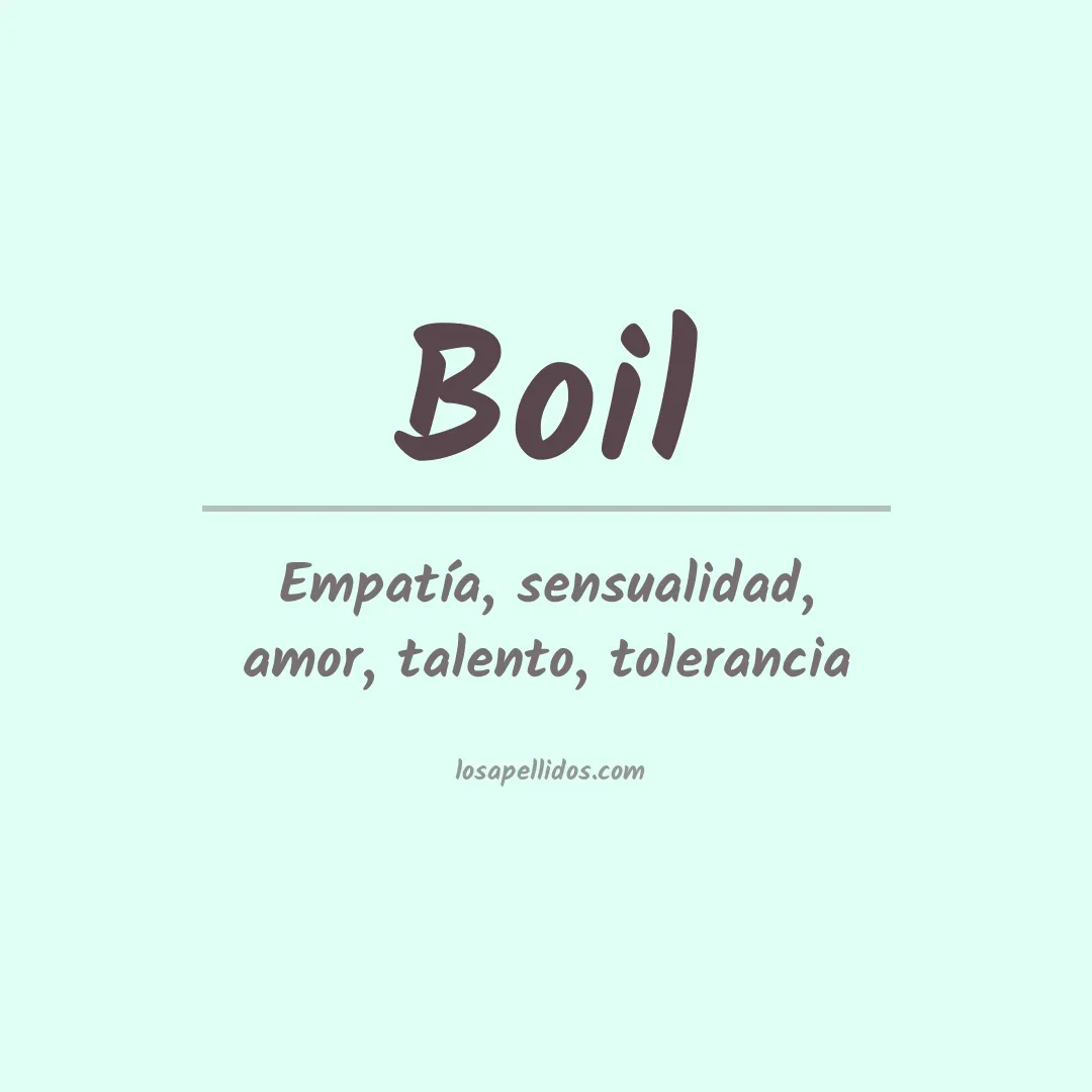 Apellido Boil