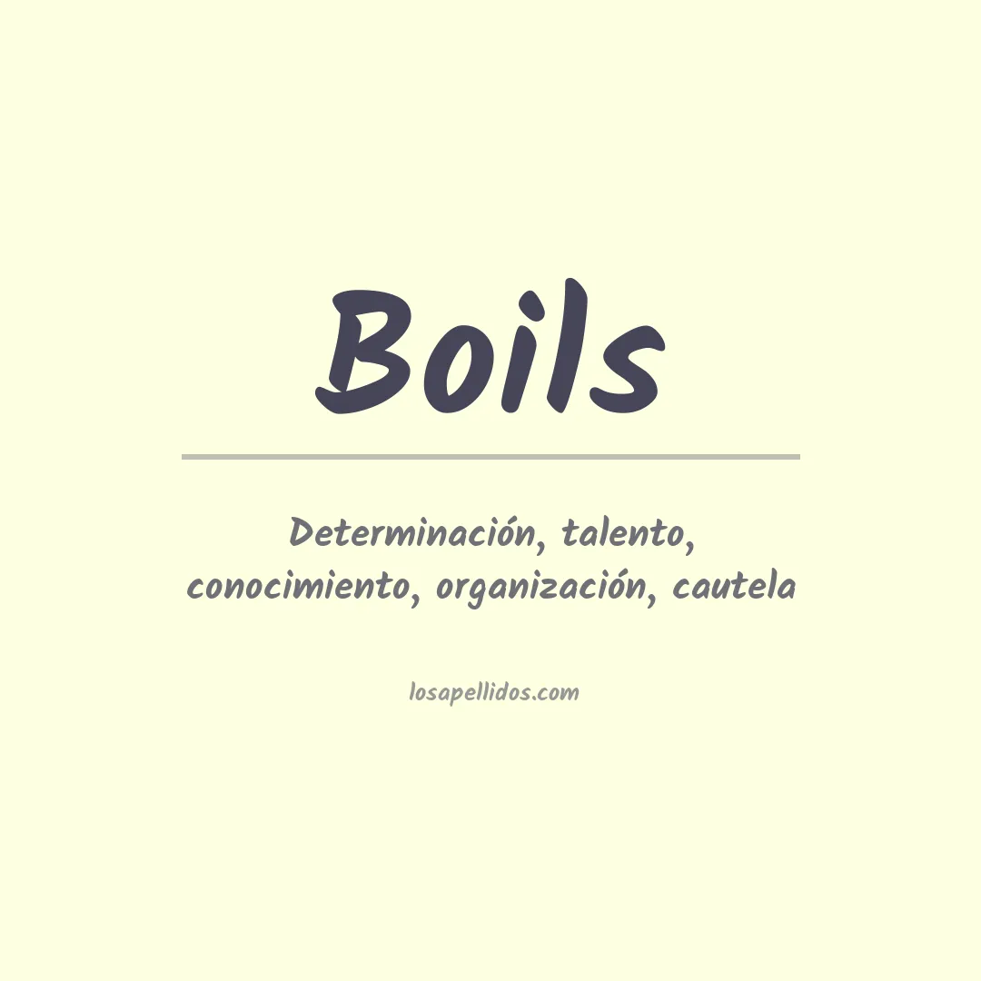 Apellido Boils