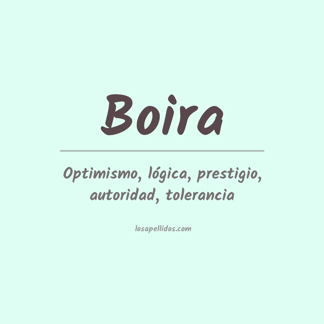 Apellido Boira