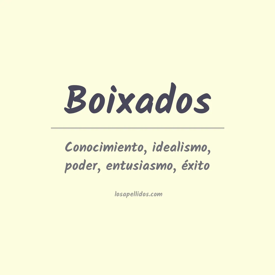 Apellido Boixados
