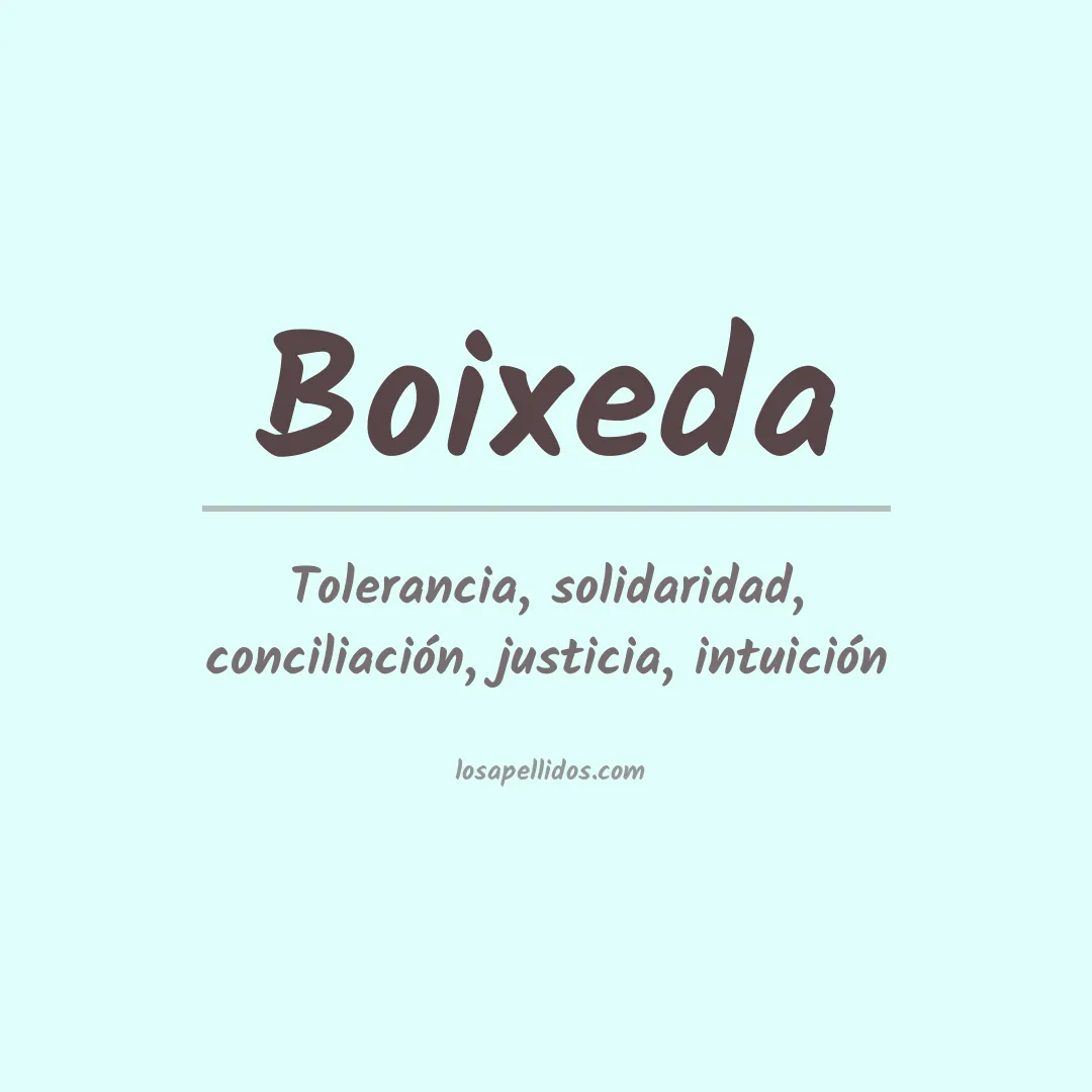 Apellido Boixeda