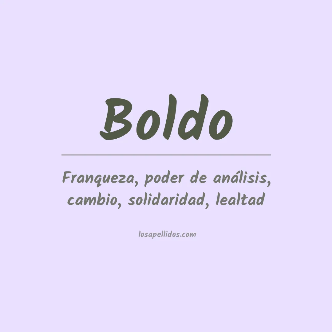 Apellido Boldo