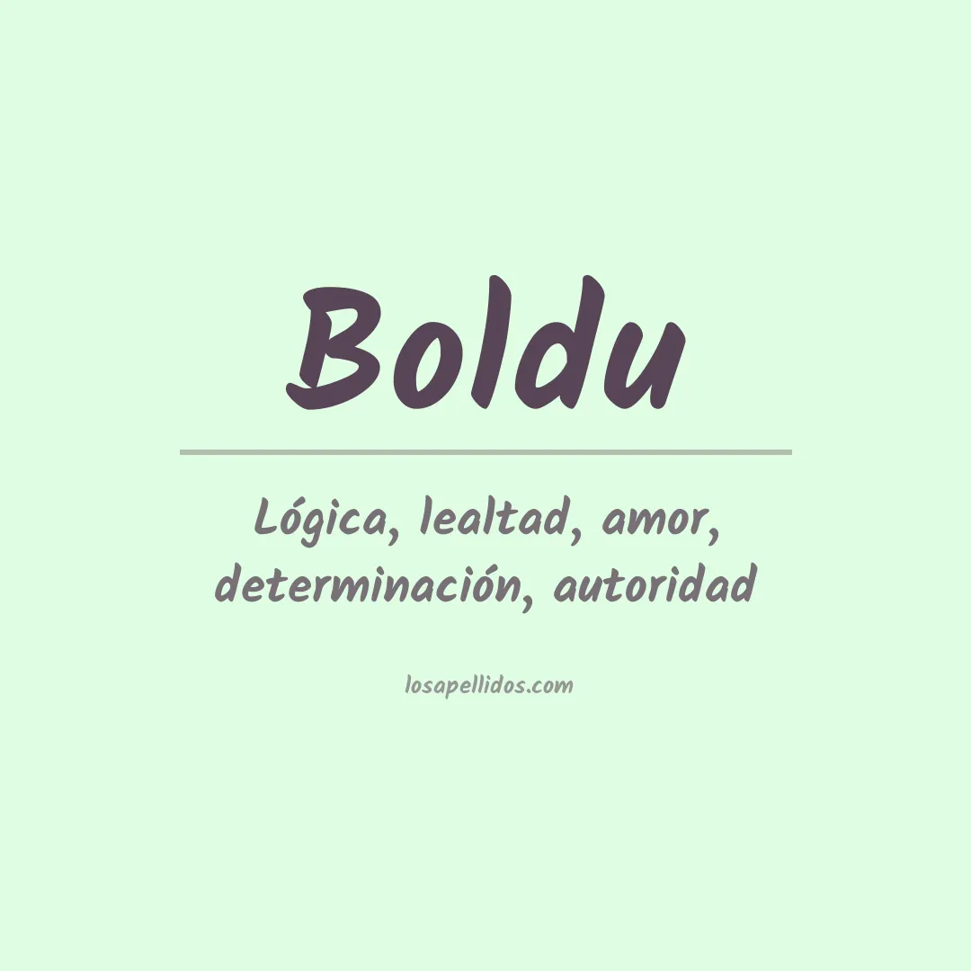 Apellido Boldu