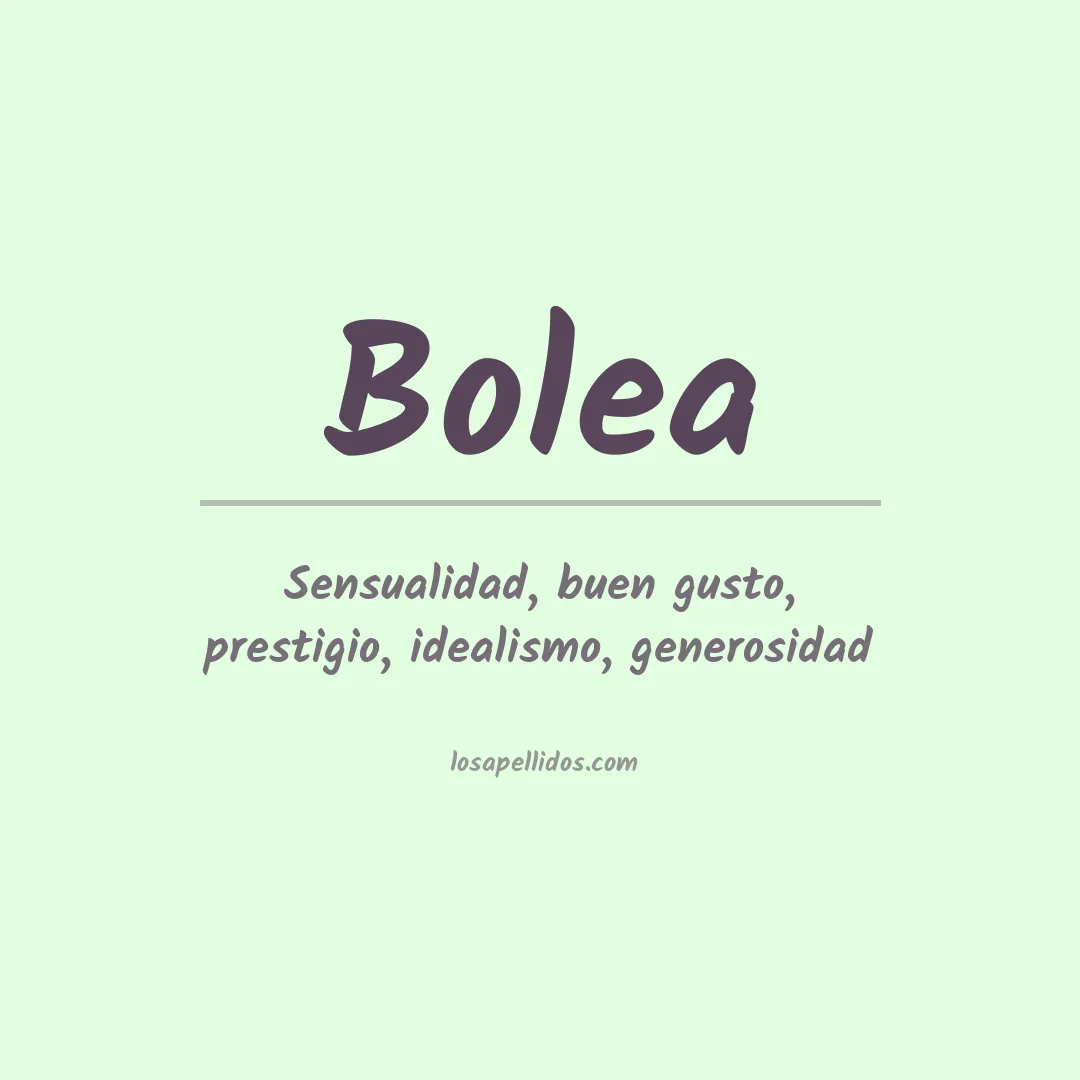 Apellido Bolea