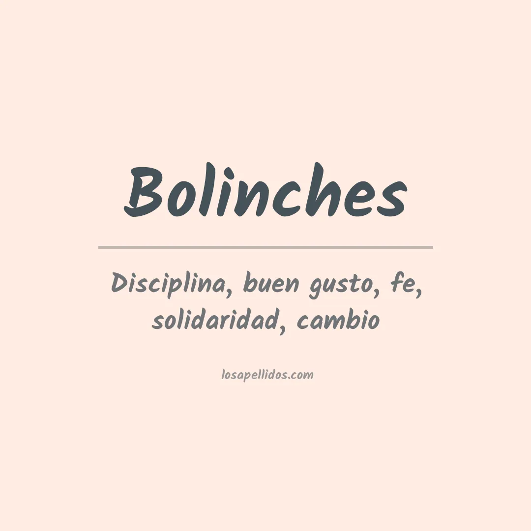Apellido Bolinches