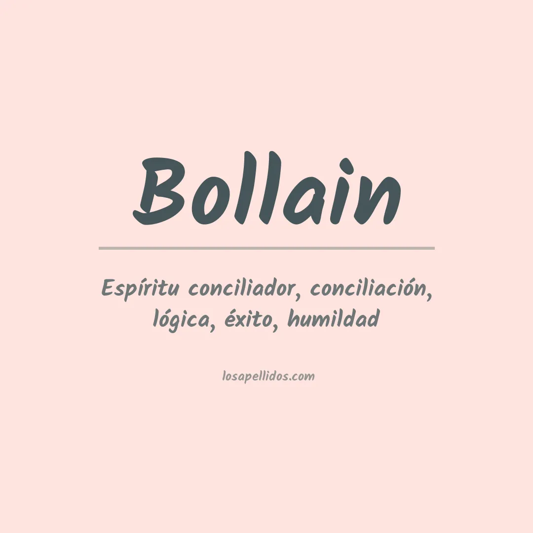 Apellido Bollain