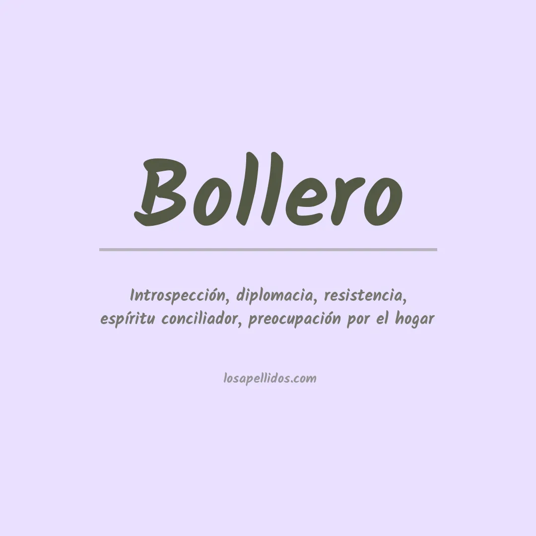 Apellido Bollero