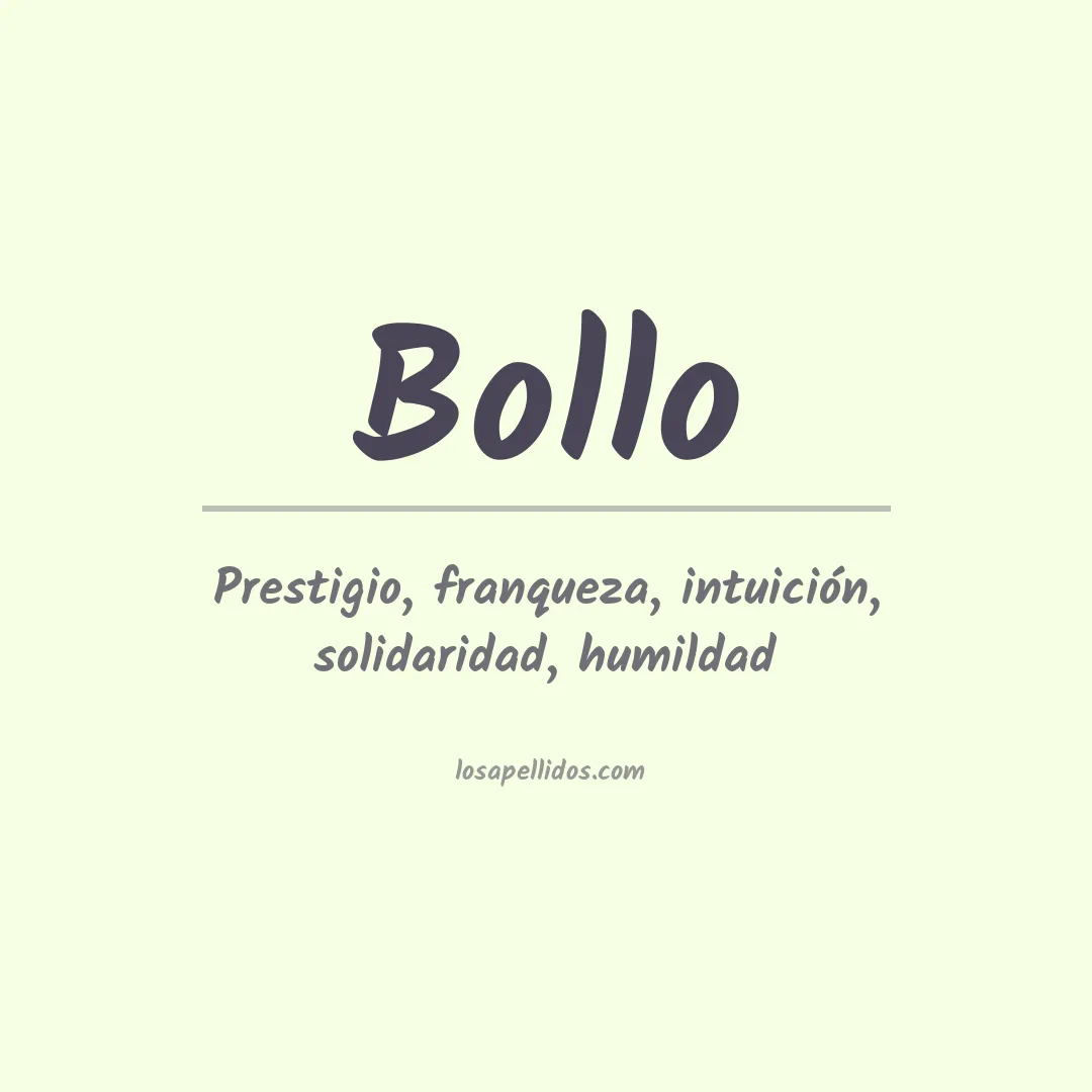 Apellido Bollo