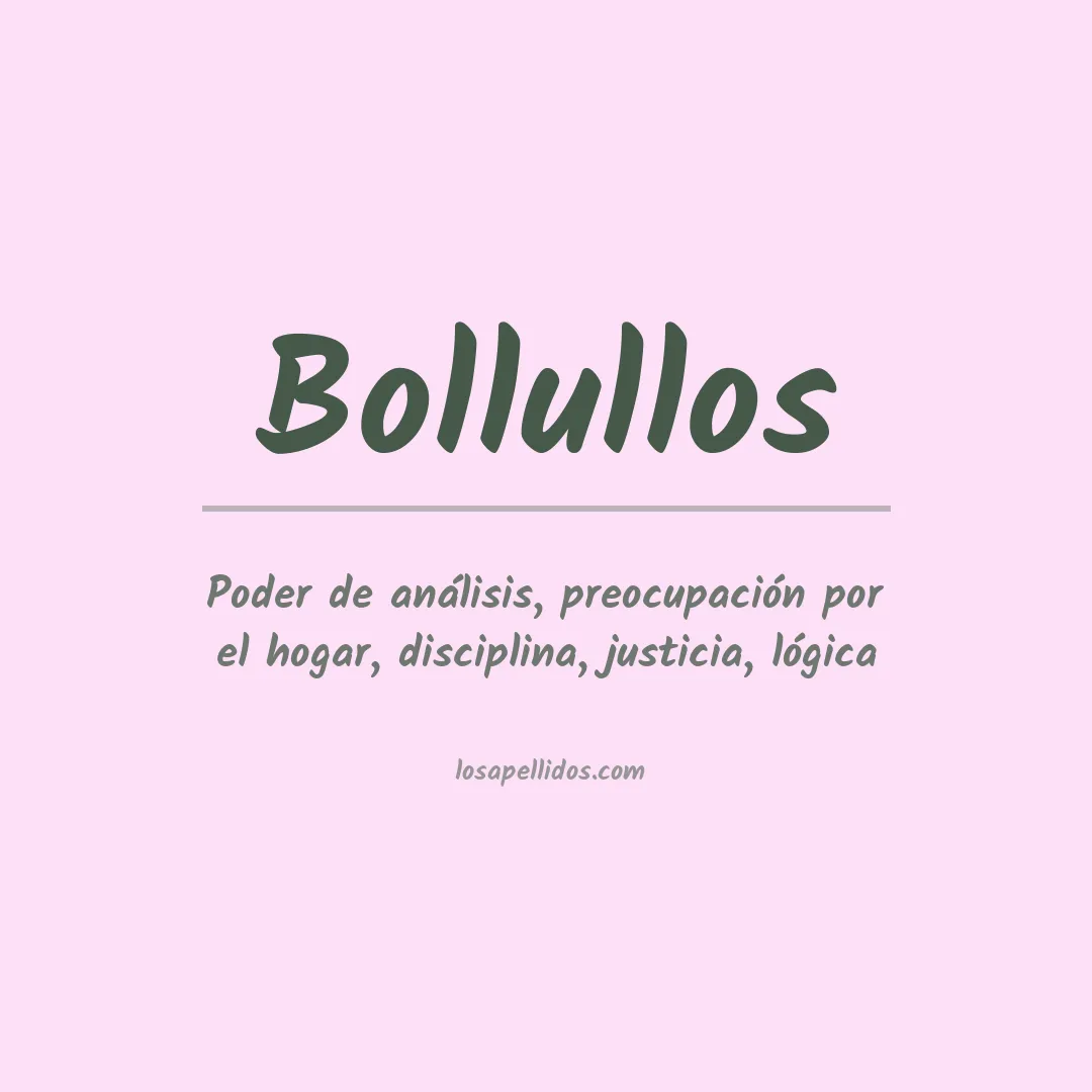 Significado del Apellido Bollullos