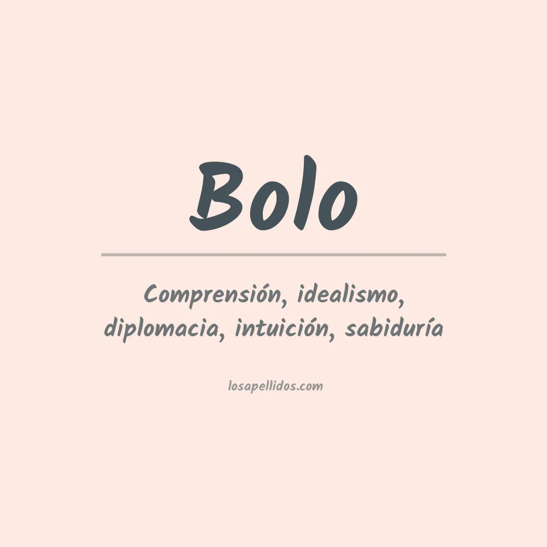 Apellido Bolo