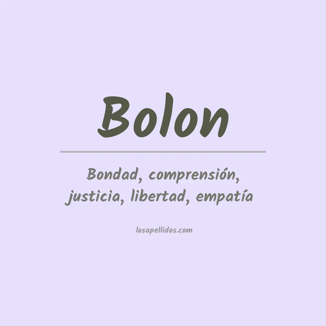 Apellido Bolon