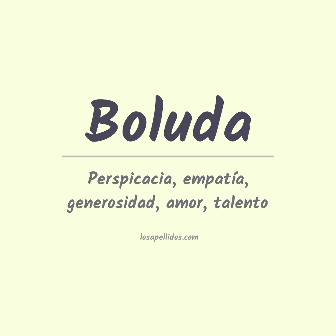 Apellido Boluda