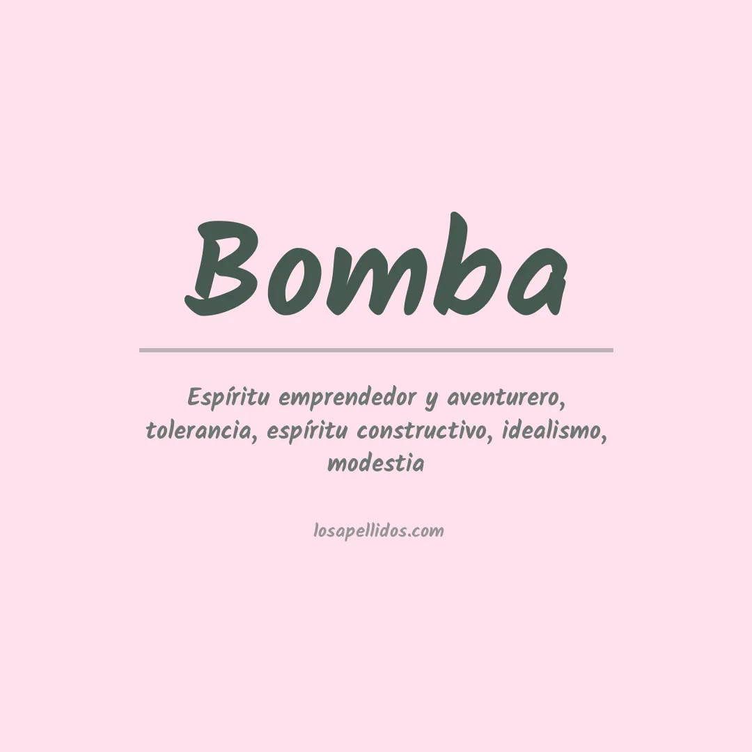 Apellido Bomba