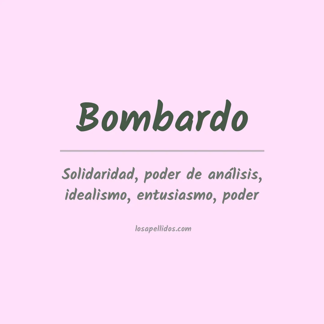 Apellido Bombardo
