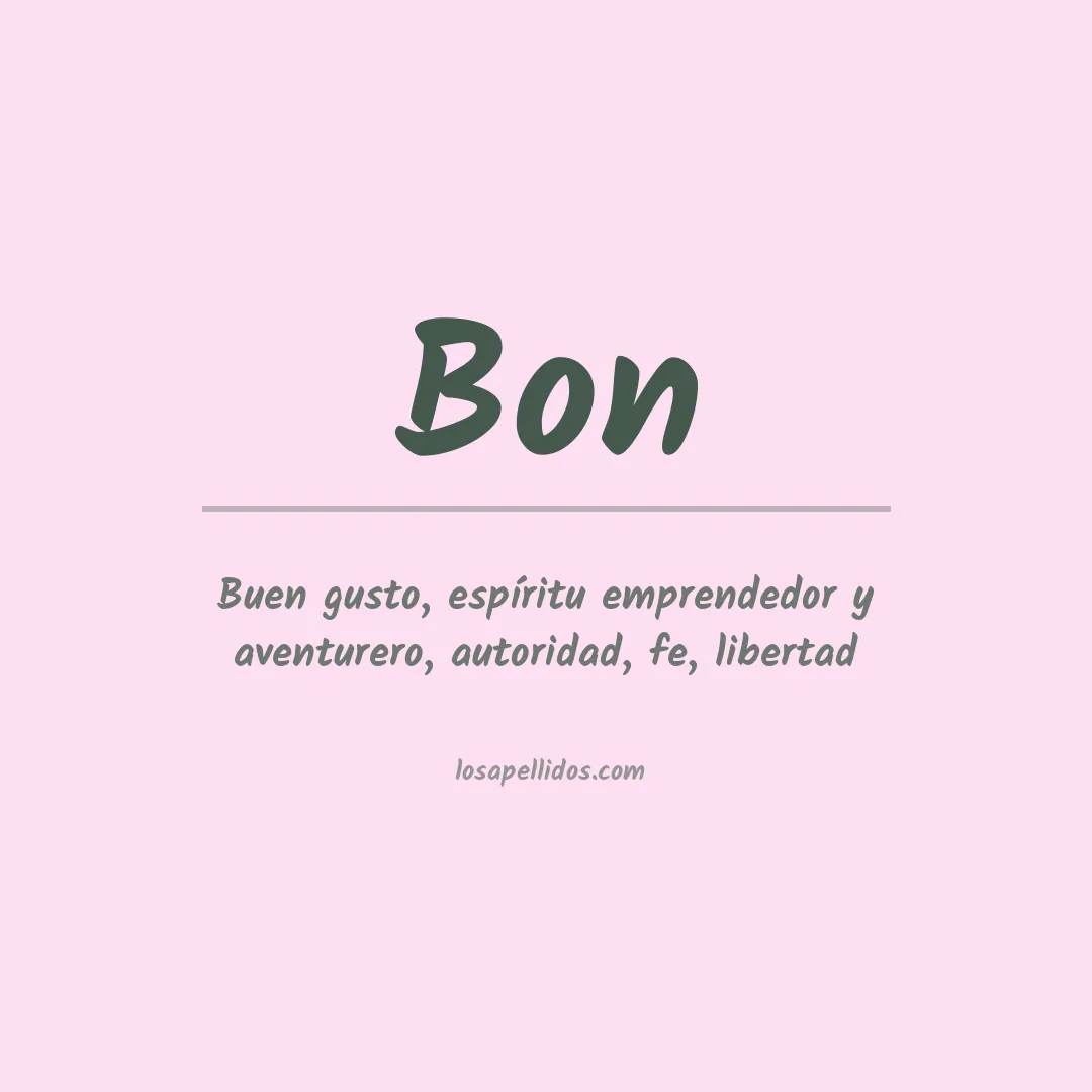Apellido Bon