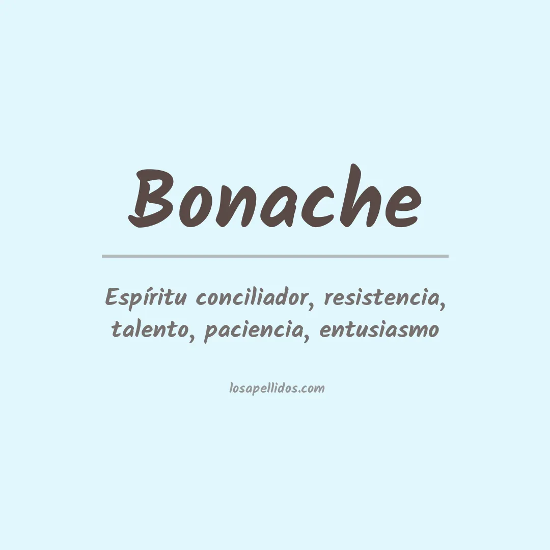 Apellido Bonache