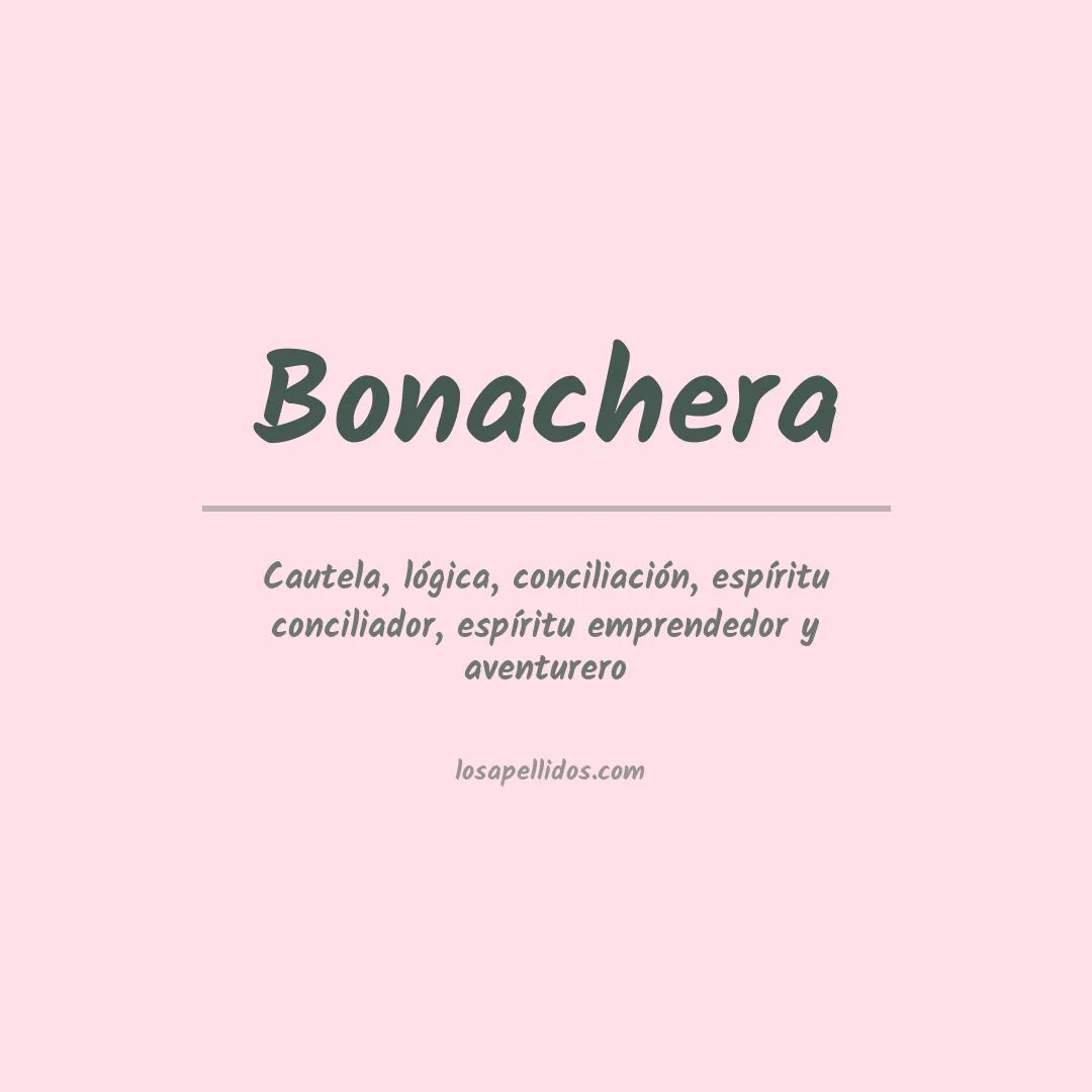 Apellido Bonachera