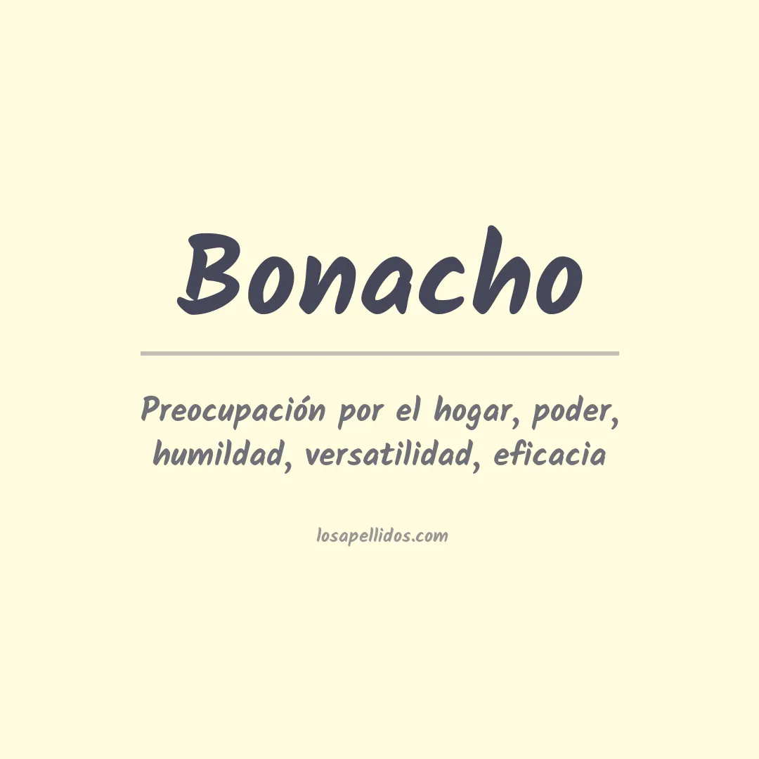 Apellido Bonacho